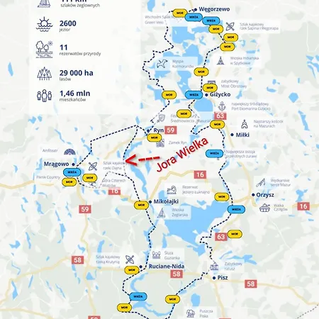 Tatil Evi Holenderski Z Wielkim Tarasem, Na Mazurach, Szlak Wielkich Jezior *